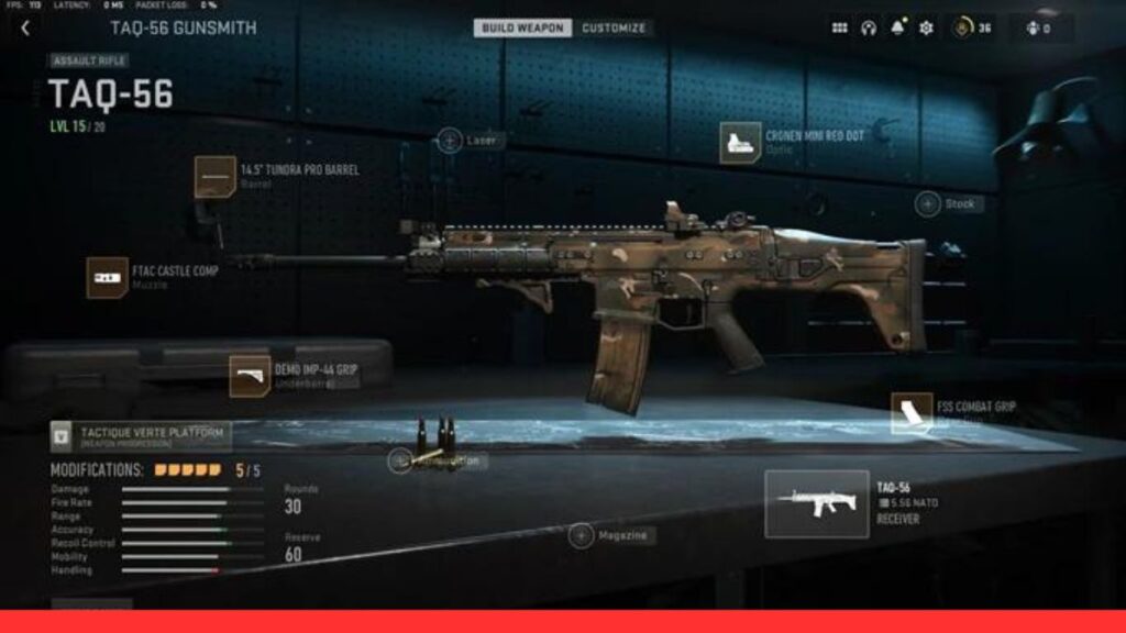 taq 56 loadout mw2